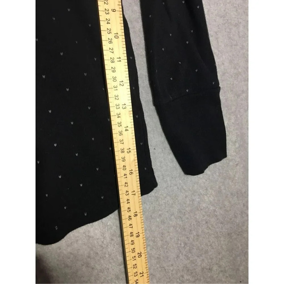 Womens Loop Long Sleeve Shirt Size XL Red Black Grey Sweater Pattern Polka Dot - Picture 5 of 5